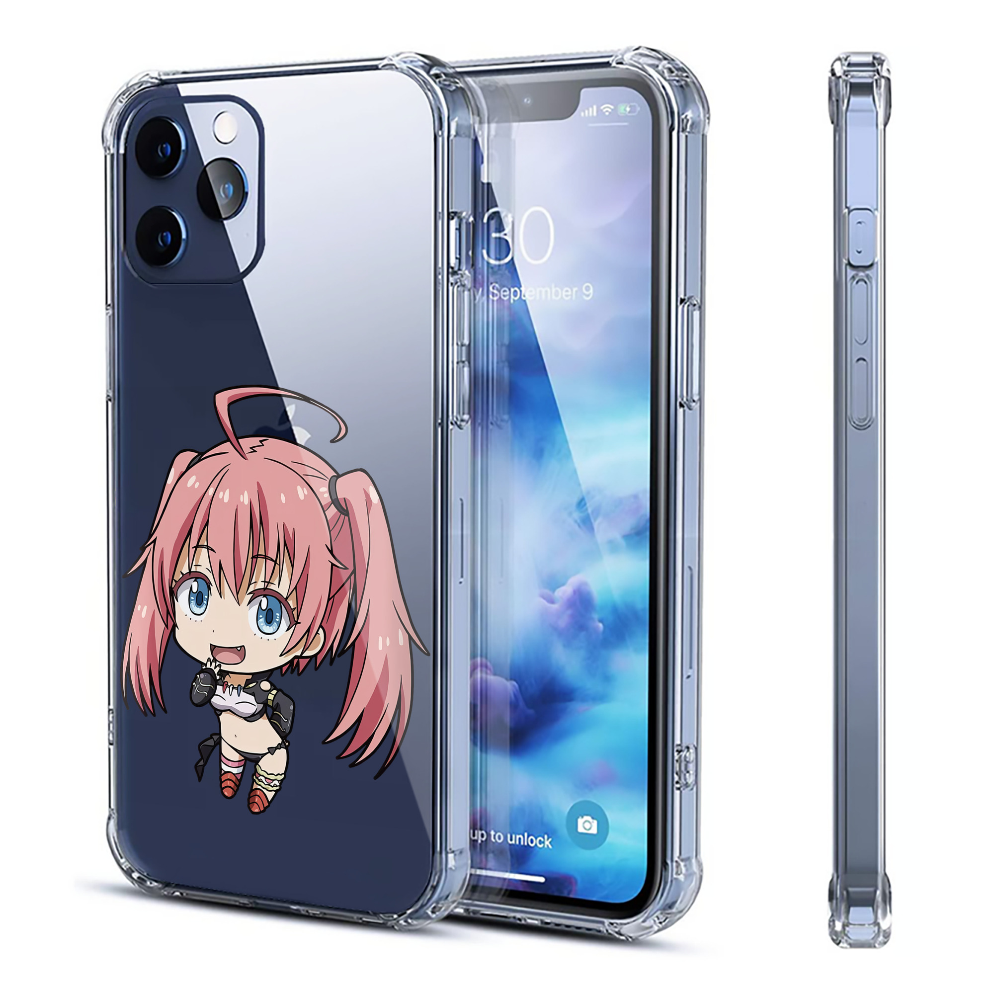 （画像用） 転スラ Regarding Reincarnated to Slime 【iPhone 12シリーズ対応】透明スマホケース（クリアソフトケース）